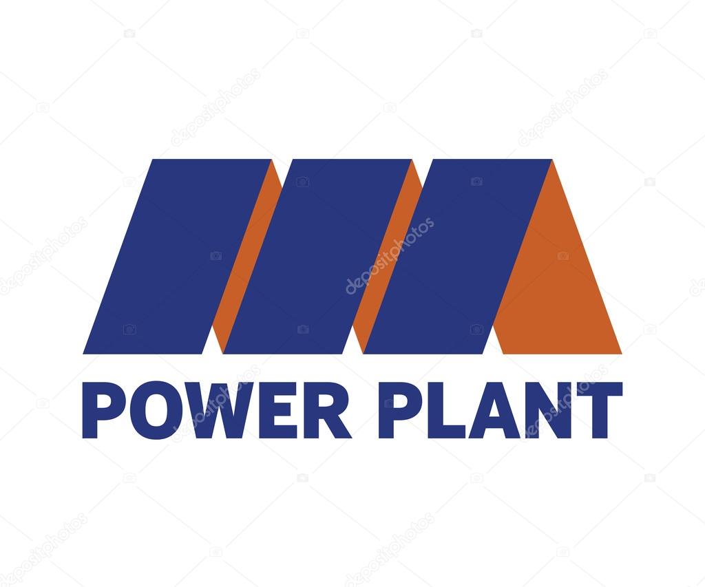 Power plant vector symbol