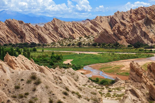 Canyon corte, quebrada de las flechas, salta, Argentinië — Stockfoto