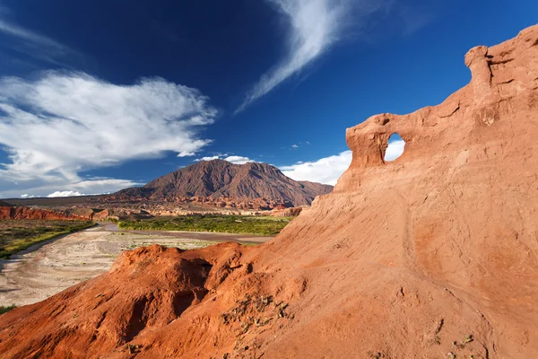 Formação rochosa, Quebrada de Cafayate, Salta, Argentina — Fotografia de Stock