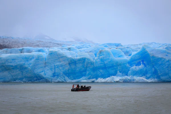 Glaciar gris, Parque Nacional Torres del Paine, Patagonia, Chile — Foto de Stock