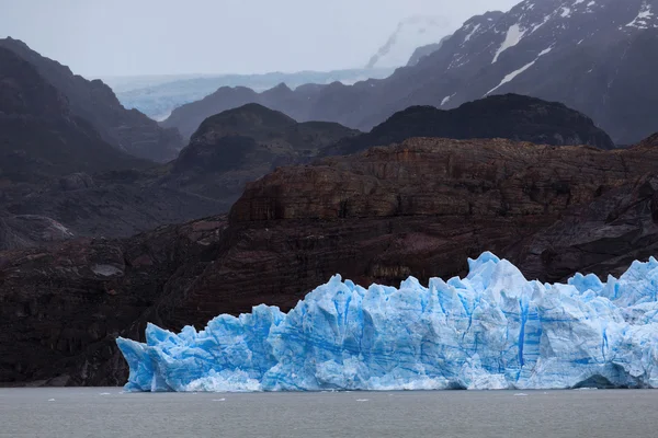 Grauer Gletscher, Torres del Paine Nationalpark, Patagonien, Chile — Stockfoto