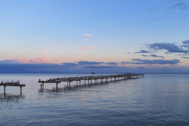 Punta Arenas, Magellan Boğazı, Patagonia, Şili'nin görünümü