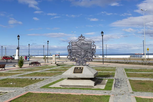 Vista de Punta Arenas, Estreito de Magalhães, Patagônia, Chile — Fotografia de Stock