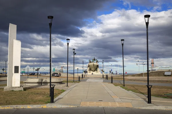 Pohled na Punta Arenas, Magellan průliv, Patagonie, Chile — Stock fotografie