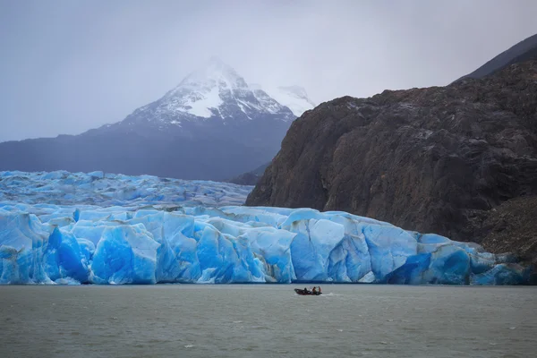 Gri buzul, Torres del Paine Milli Parkı, Patagonia, Şili — Stok fotoğraf