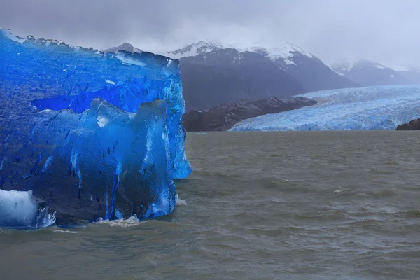 Glaciar gris, Parque Nacional Torres del Paine, Patagonia, Chile — Foto de Stock