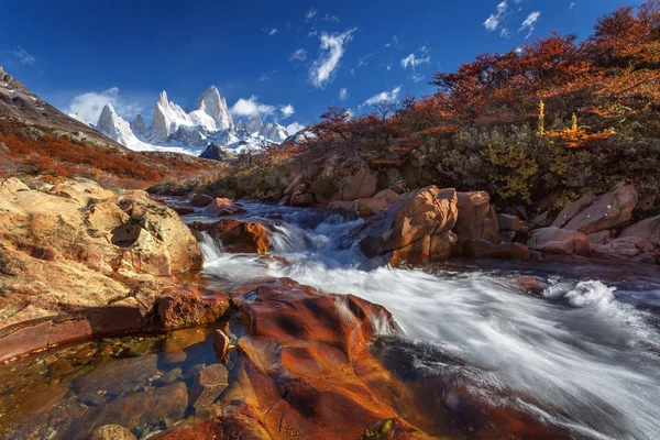 Hora fitz roy, národního parku los glaciares, Patagonie — Stock fotografie