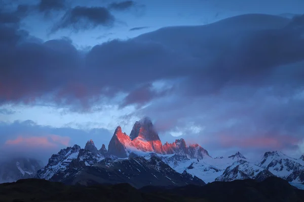 Mount fitz roy, los glaciares nemzeti park, Patagónia — Stock Fotó