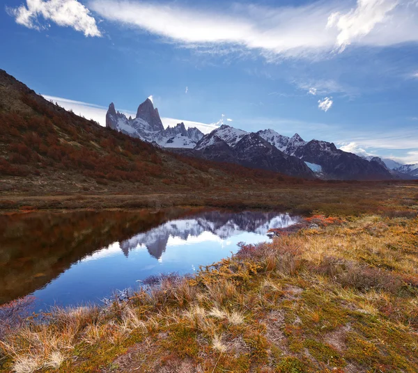 Mount fitz roy, los glaciares Milli Parkı, Patagonya — Stok fotoğraf
