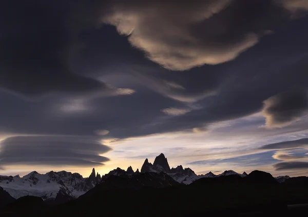 Mount fitz roy, los glaciares Milli Parkı, Patagonya — Stok fotoğraf