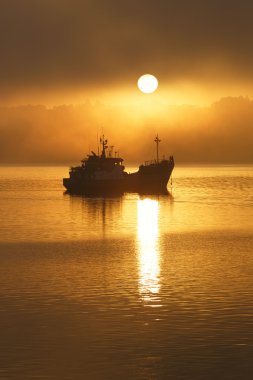 Sunrise Chiloe adada Patagonia, Şili