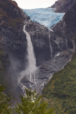 Hanging Glacier, Queulat National Park, Chile clipart