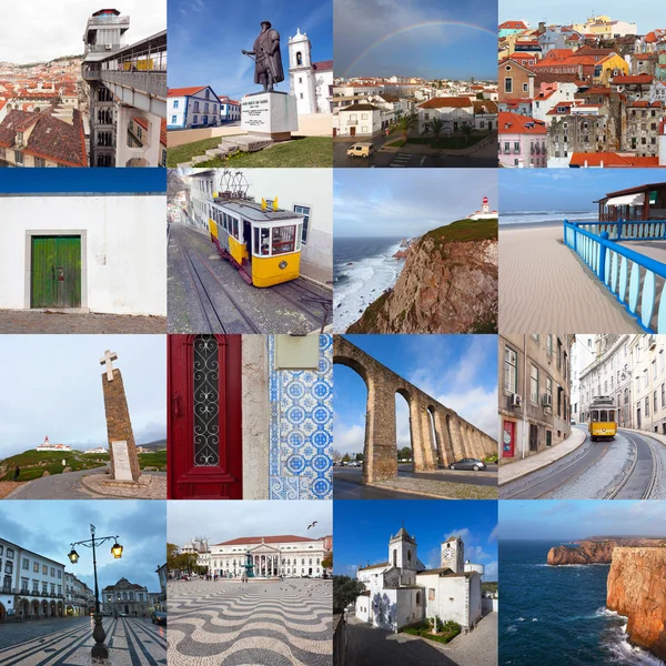 Attractions of Portugal set — Stock Photo, Image