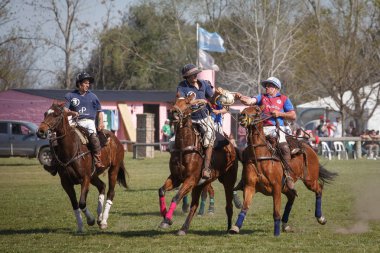 BUENOS AIRES, ARGENTINA - SEP 19: Players in the national game o