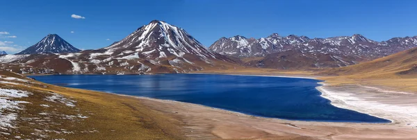 Miscanti лагуни, пустеля Атакама, Чилі — стокове фото