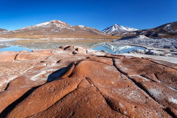 Piedras rojas, έρημος Atacama, ΧΙΛΗ — Φωτογραφία Αρχείου