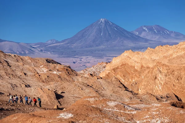 Φεγγάρι κοιλάδα, έρημος Atacama, ΧΙΛΗ — Φωτογραφία Αρχείου