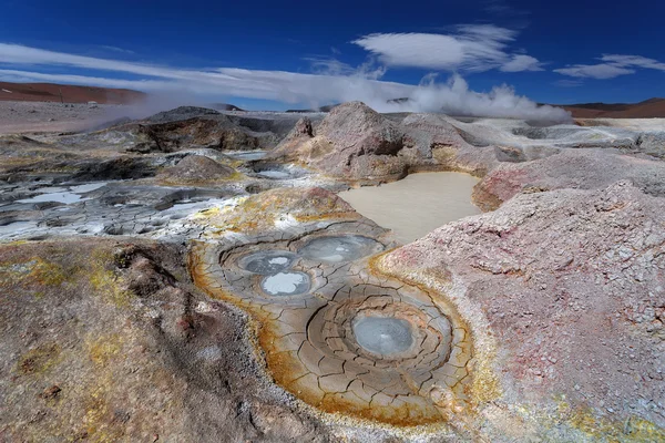 Geyser Sol de Manana, Altiplano, Bolivia — Stock Photo, Image