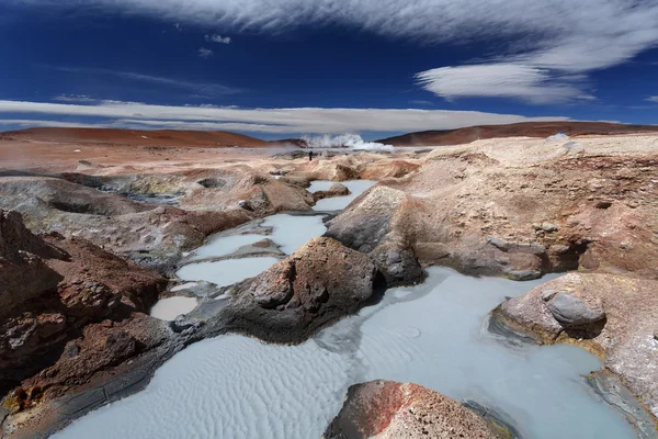 Geyser Sol de Manana, Altiplano, Bolivia — Stock Photo, Image
