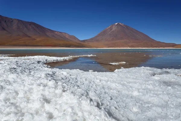 Green Lagoon (Laguna Verde), Altiplano, Bolivia — Stock Photo, Image