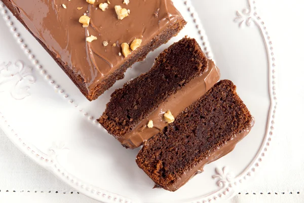 Hemlagad Chokladtårta — Stockfoto
