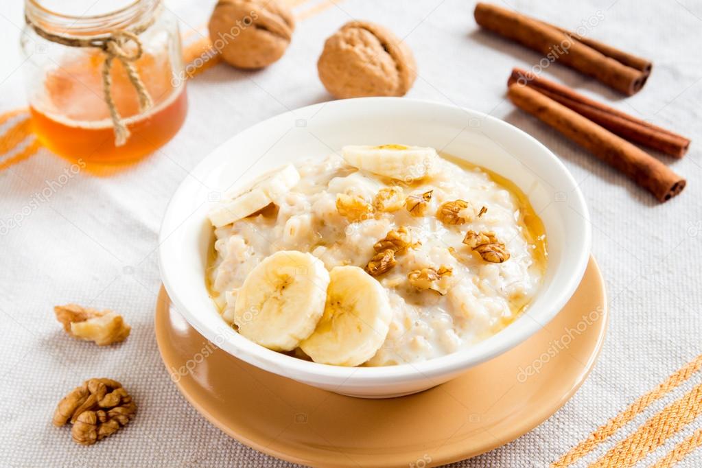 gröt med banan gröt med banan