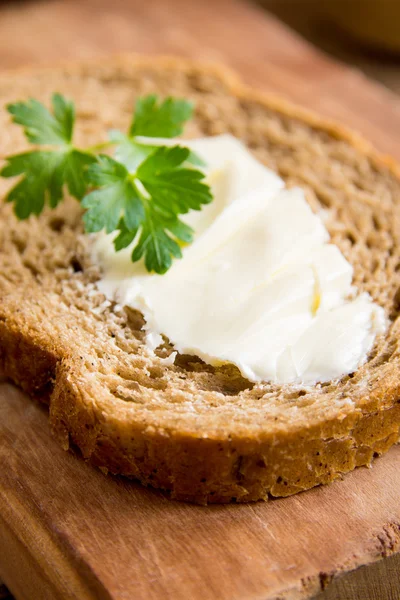 Masło i chleb — Zdjęcie stockowe