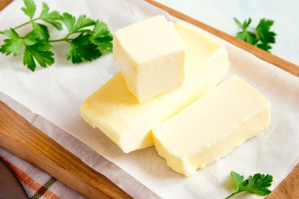 Piezas de mantequilla de cerca — Foto de Stock