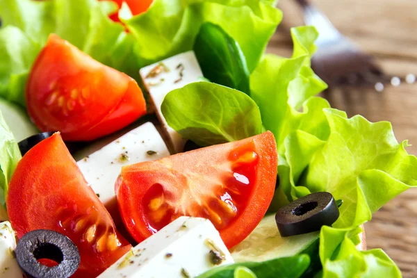 Řecký zeleninový salát — Stock fotografie