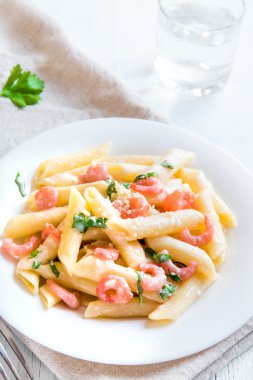 Karides ile Penne makarna