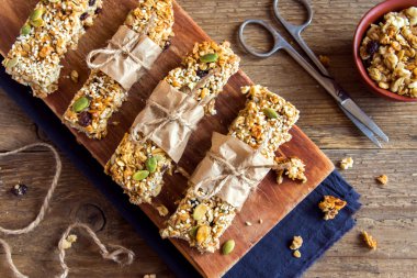 ev yapımı granola barlar