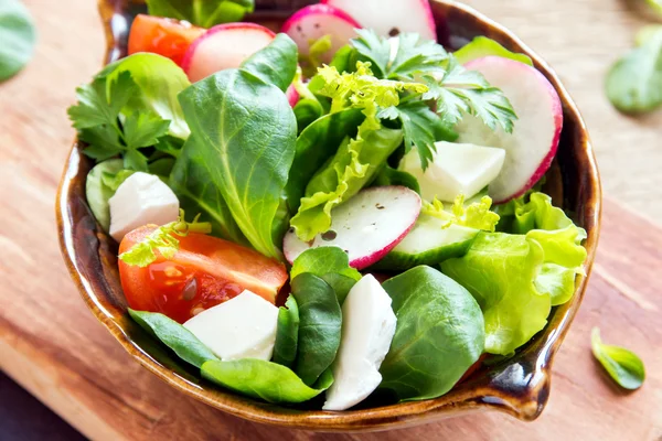 Vegetable salad with feta Stock Image