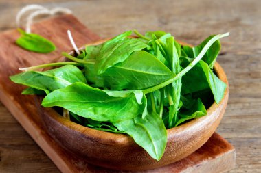 Organik kuzukulağı yaprakları