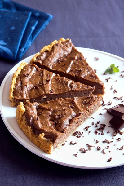 Домашний шоколадный пирог — стоковое фото