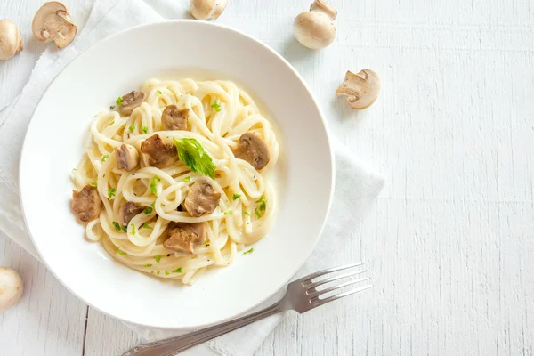 Паста Спагетті з грибами — стокове фото
