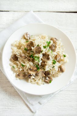 Mantar (champignon) risotto