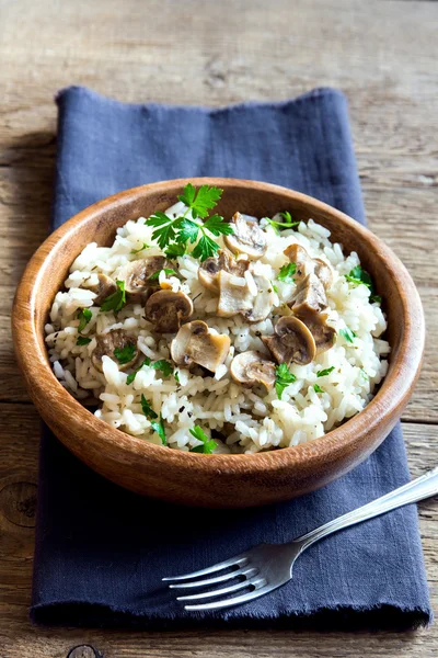 Ciuperci (champignon) risotto — Fotografie, imagine de stoc