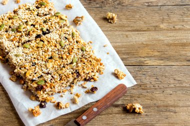 ev yapımı granola barlar