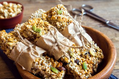 ev yapımı granola barlar