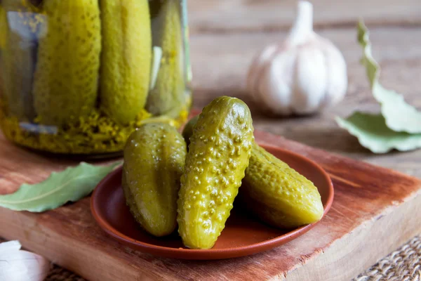 Zelfgemaakte spicy pickles — Stockfoto