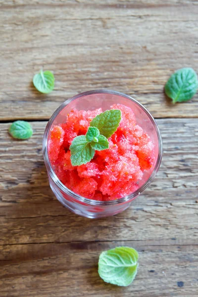 Granita di fragole fatta in casa — Foto Stock