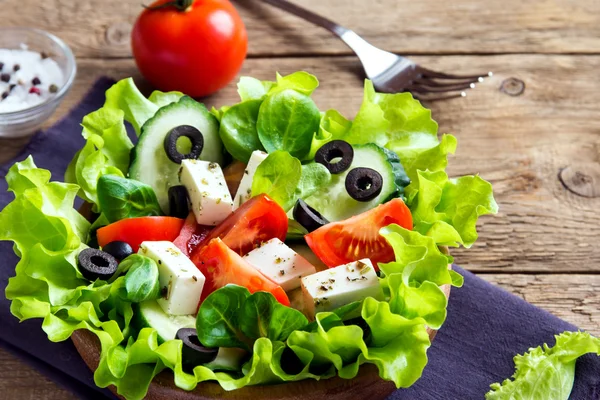 Salade grecque close up — Photo