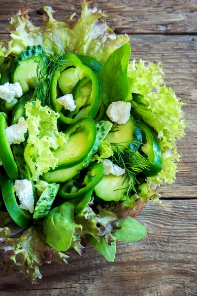 Πράσινη σαλάτα λαχανικών — Φωτογραφία Αρχείου