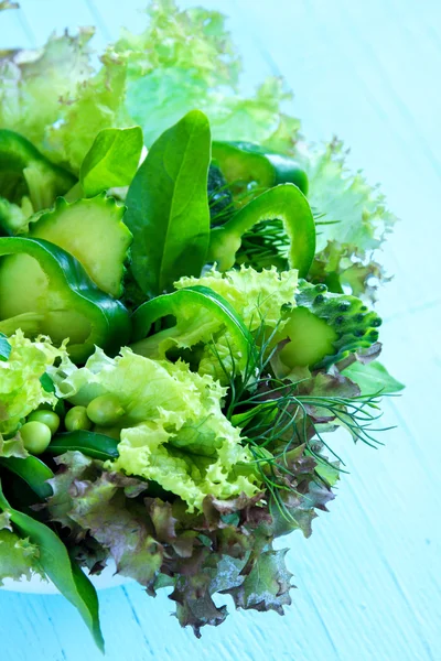 绿色蔬菜沙拉 — 图库照片