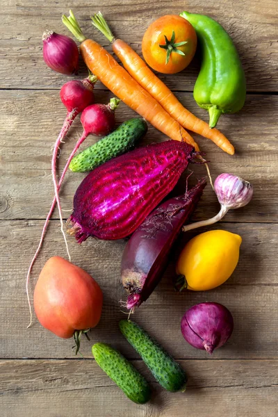 Berbagai macam sayuran organik — Stok Foto