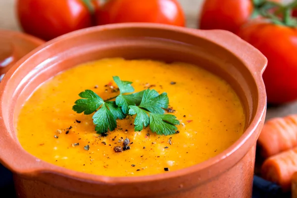 Vegetable cream soup — Stock Photo, Image