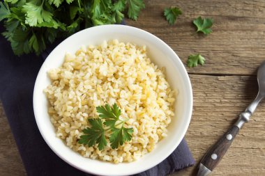 Bulgur yemeye hazır