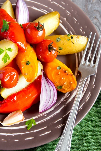 Oven baked vegetables — Stock Photo, Image