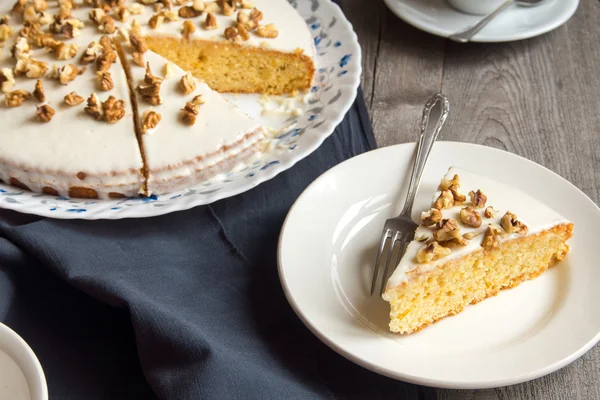 Pastel de calabaza y nuez — Foto de Stock