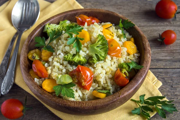 Bulgur con verdure — Foto Stock